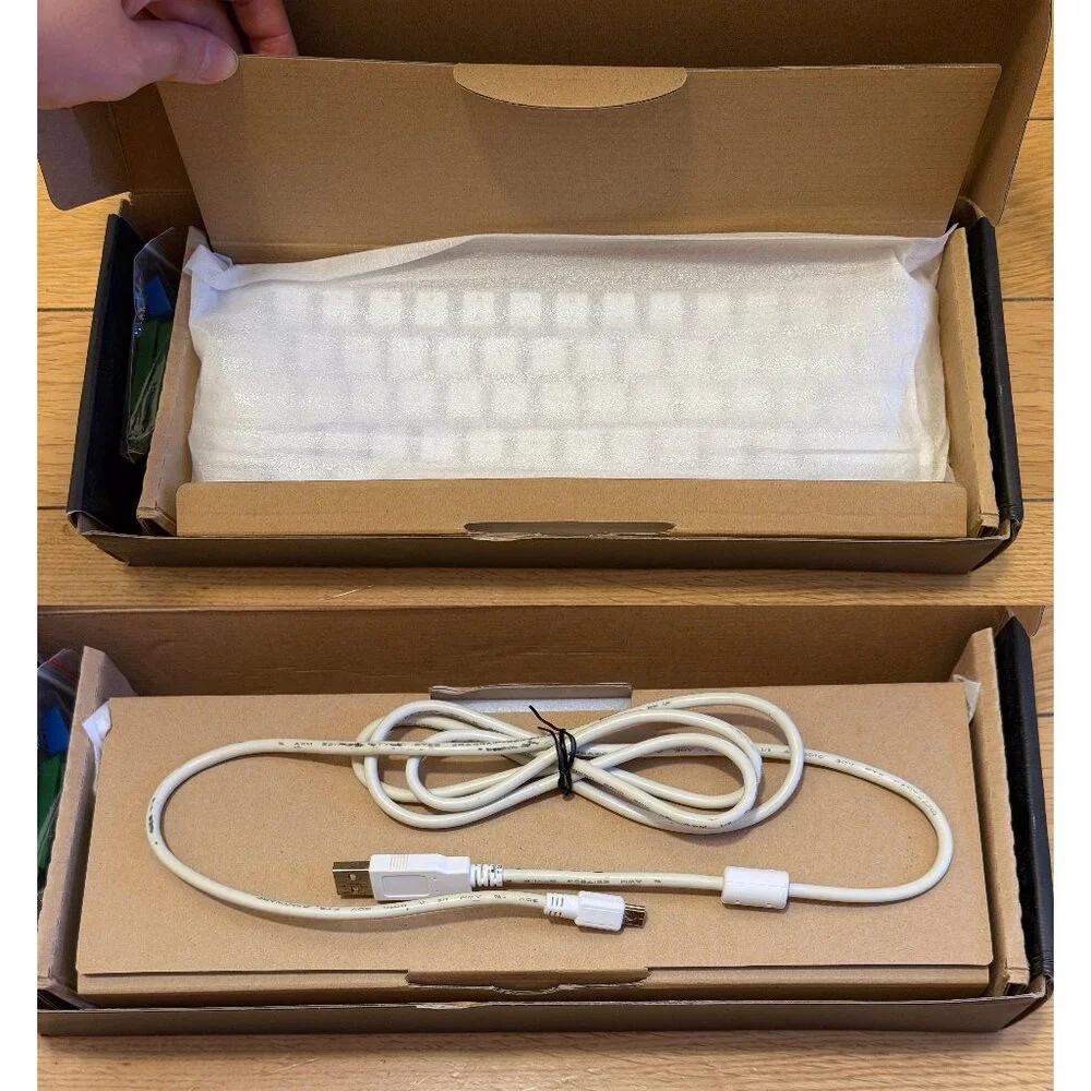 Poker II 2 60% White Mechanical Keyboard Cherry MX Clear White LEDs Backlit PBT